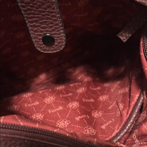 Fiorelli Textured Burgundy Shoulder Bag - Picture 5 of 8